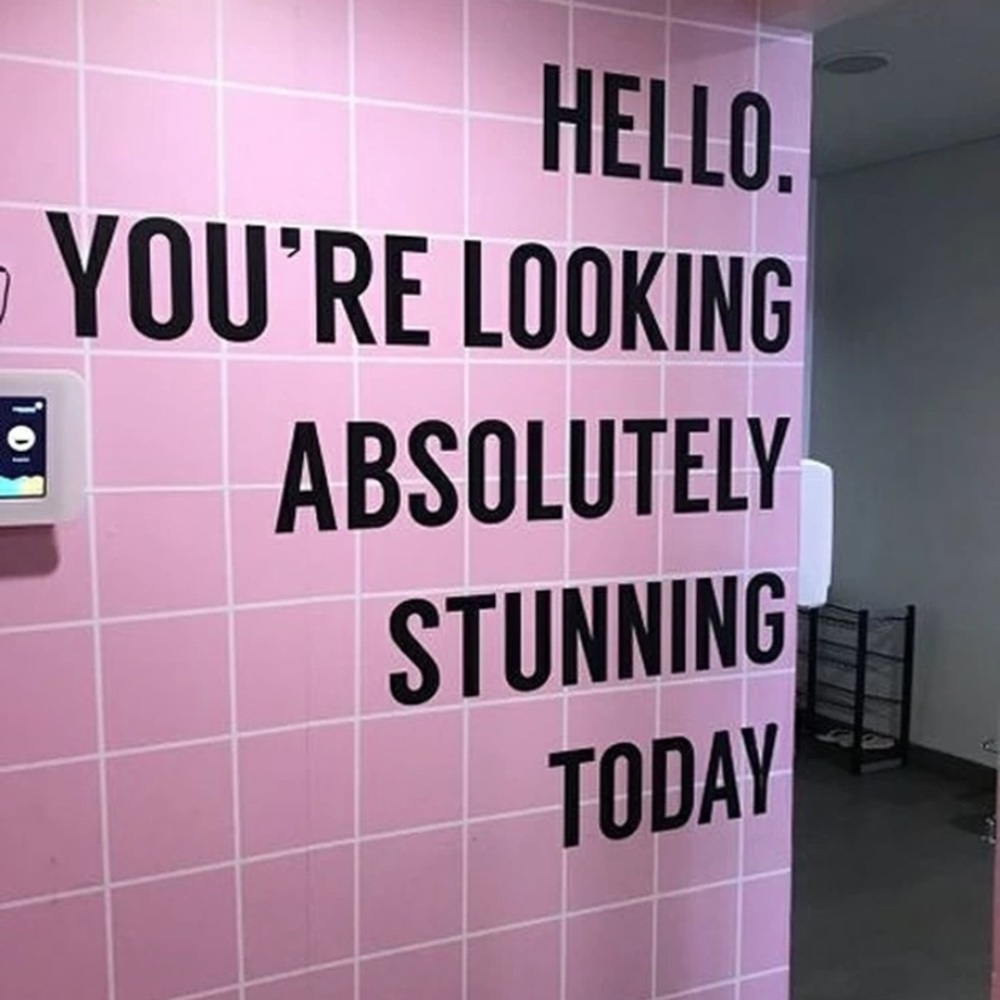 SHEIN Wall Stickers “Hello You’re Looking...”